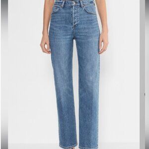 Aritzia Denim Forum Arlo Hi-Rise Straight Jeans 28l Size 26